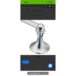 Moen 24" DN7722CH Towel Bar from the Lounge‎ Collection - Chrome New